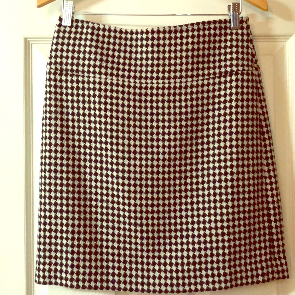 Talbots houndstooth mini skirt